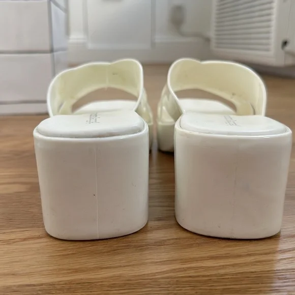 Nordstrom Jeffreycampbell Bubblegum Jellies Slides Sandals White Size 11 - Picture 9 of 14